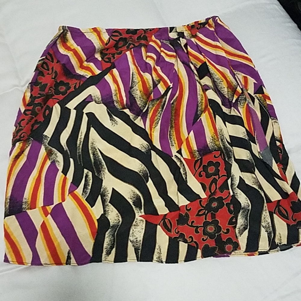 vintage silk wrap skirt